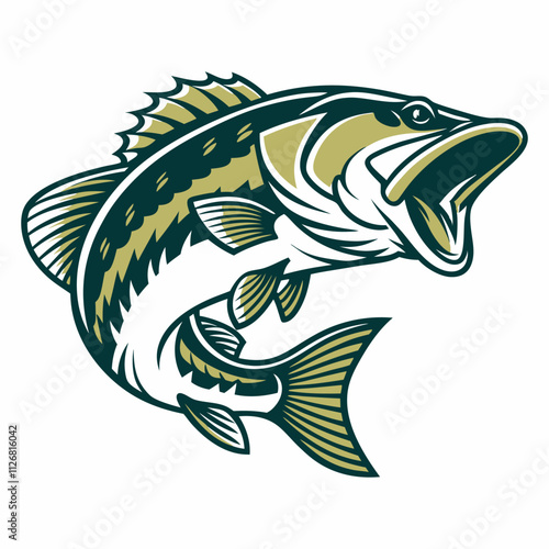 Bass Fish Vector Art & Illustration