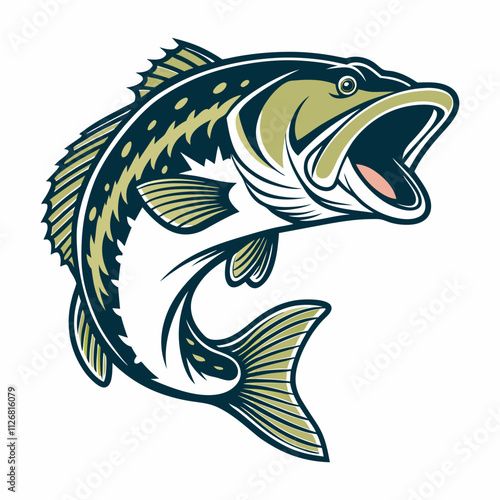 Bass Fish Vector Art & Illustration