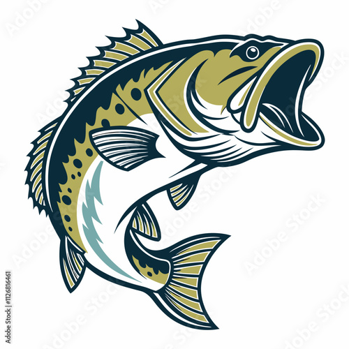 Bass Fish Vector Art & Illustration