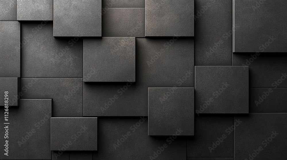 Abstract geometric pattern with dark black and anthracite gray tones, showcasing symmetry and texture. The design evokes mystery, sophistication, and modernity, ideal for creative projects Abstract geometric pattern with dark black and anthracite gray tones, showcasing symmetry and texture. The design evokes mystery, sophistication, and modernity, ideal for creative projects
