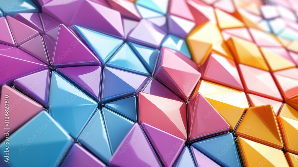Colorful Triangular Abstract Geometric Pattern Design Colorful Triangular Abstract Geometric Pattern Design