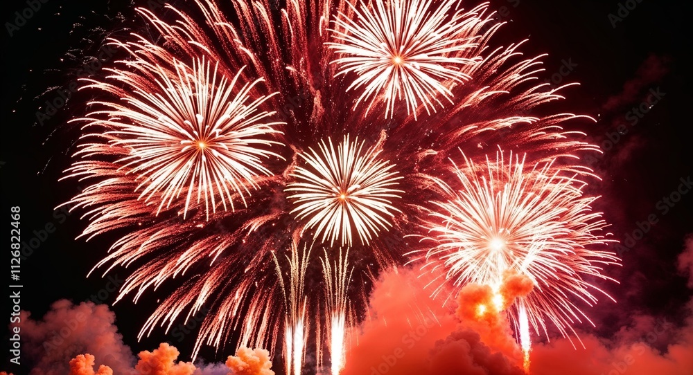 Using multidirectional firework flares that radiate outwards like an expanding supernova Using multidirectional firework flares that radiate outwards like an expanding supernova