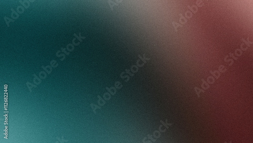 blue and red abstract shape,Dark grainy background, wide banner noise texture poster header cover design,