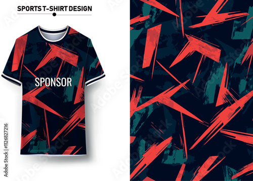 Sports jersey and background Design