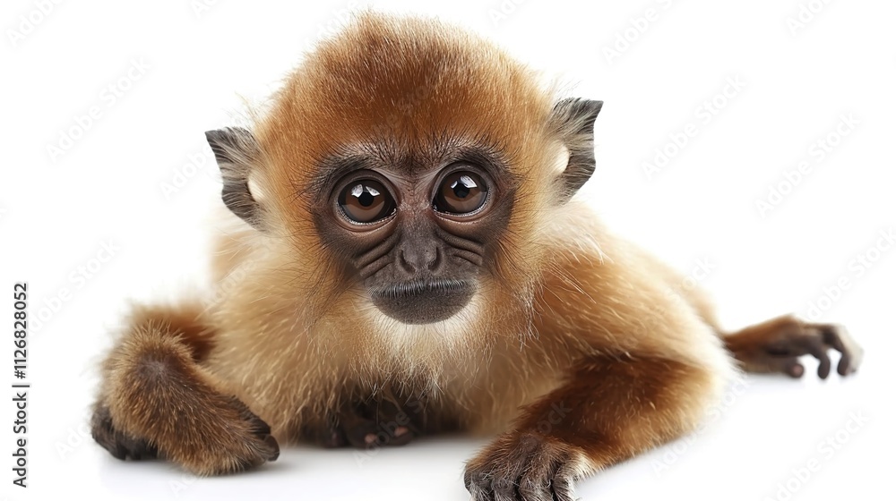 Obraz premium Monkey isolated on white background