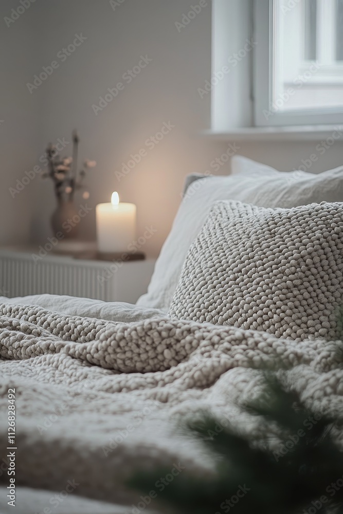 Cozy Winter Retreat: A Serene Bedroom Sanctuary Cozy Winter Retreat: A Serene Bedroom Sanctuary