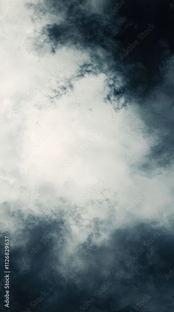 Abstract Dark Clouds Bright Center Image Abstract Dark Clouds Bright Center Image