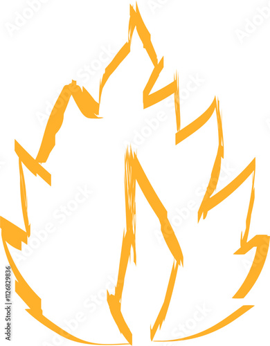 neon creepy graffiti in trendy street style Y2K abstract fire bonfire fire