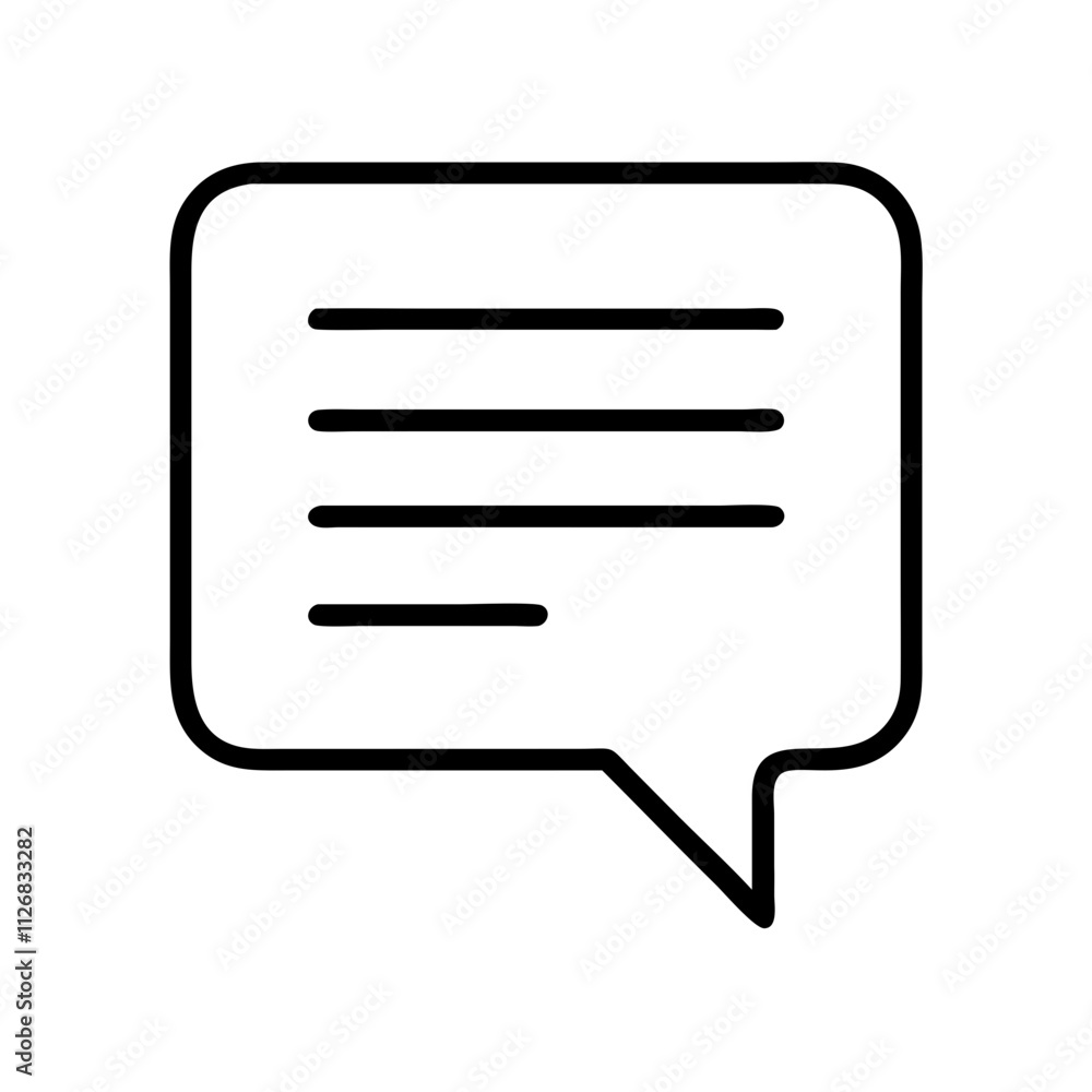 comment icon, music vector icon, entertainment vector icon - black outline icon of comment symbolizing social media, communication, and technology in simple design. comment icon, music vector icon, entertainment vector icon - black outline icon of comment symbolizing social media, communication, and technology in simple design.