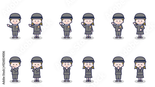 男女の幼稚園児 04