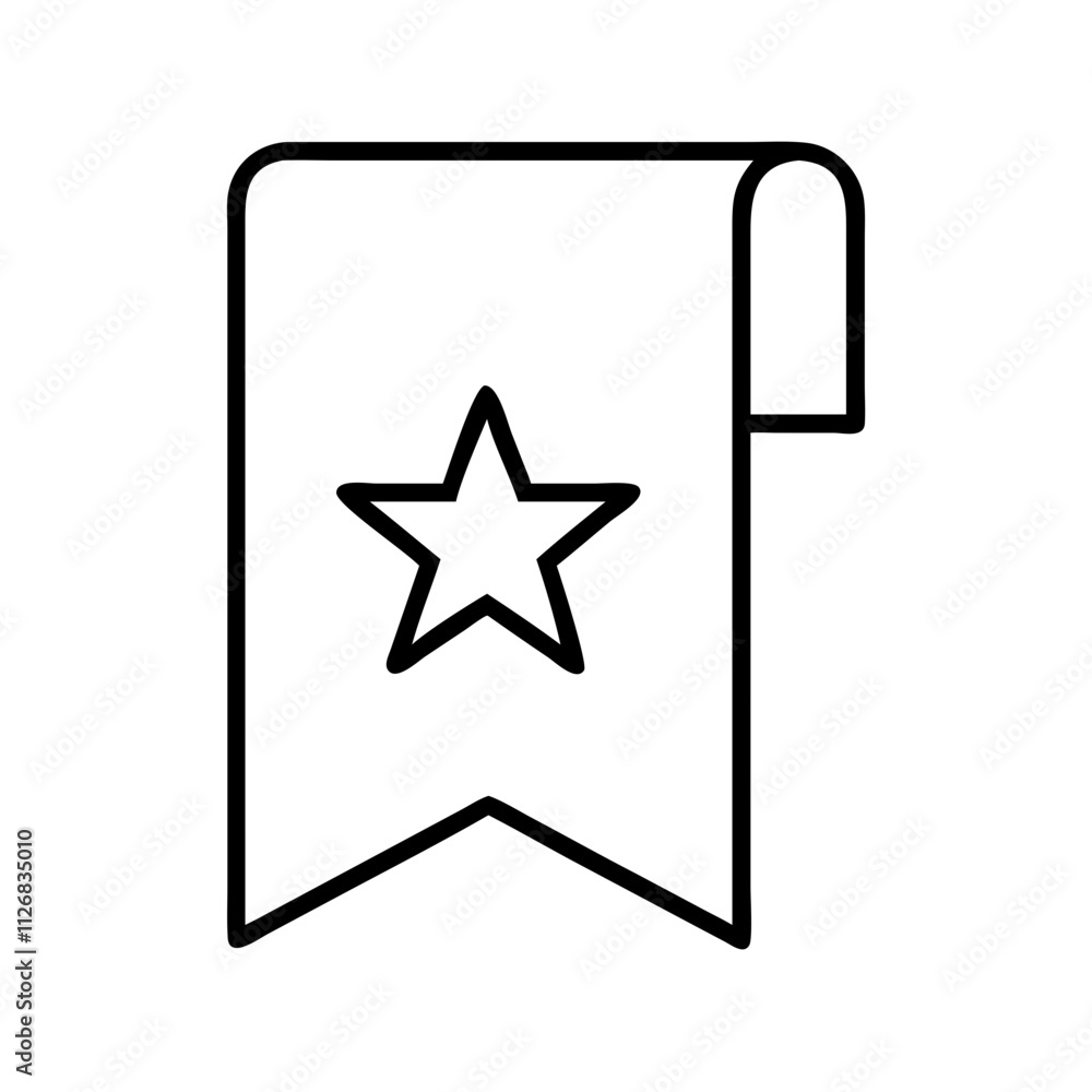 bookmark icon, music vector icon, entertainment vector icon - black outline icon of bookmark symbolizing social media, communication, and technology in simple design. bookmark icon, music vector icon, entertainment vector icon - black outline icon of bookmark symbolizing social media, communication, and technology in simple design.