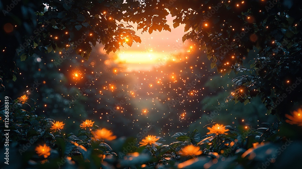 Hands of a couple clutching sparklers illuminate the night, filling the air with excitement and creating a joyful atmosphere in nature Hands of a couple clutching sparklers illuminate the night, filling the air with excitement and creating a joyful atmosphere in nature