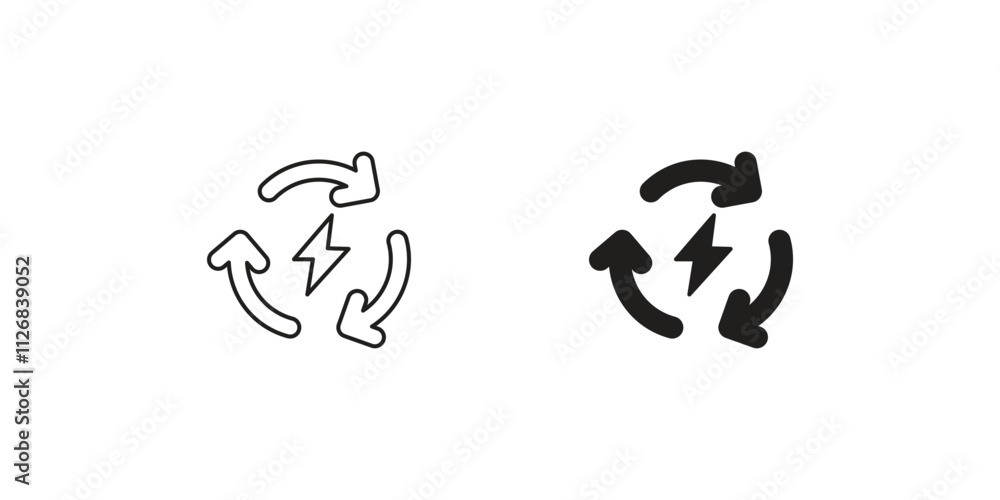 clean energy solution set icon with white background vector stock illustration clean energy solution set icon with white background vector stock illustration