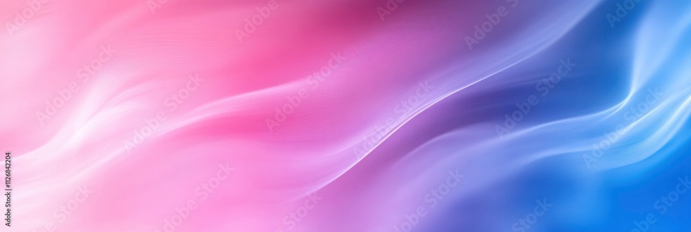 Obraz premium Abstract gradient background with blue, purple, and pink colors, smooth blurred background with wavy lines, blurred background with blurred edges.