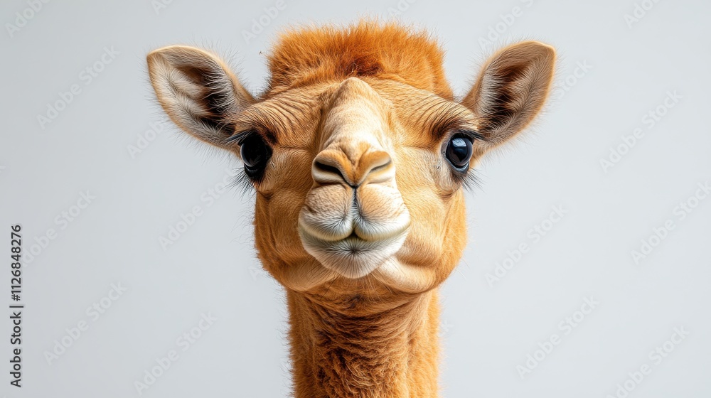 Obraz premium a camel with a white background