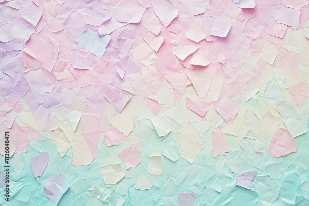A pastel background of scattered geometric patterns in soft pink, pale mint, and light lavender. A pastel background of scattered geometric patterns in soft pink, pale mint, and light lavender.
