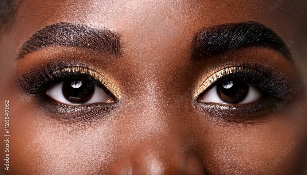 detail of beautiful black eyes, AI generated detail of beautiful black eyes, AI generated