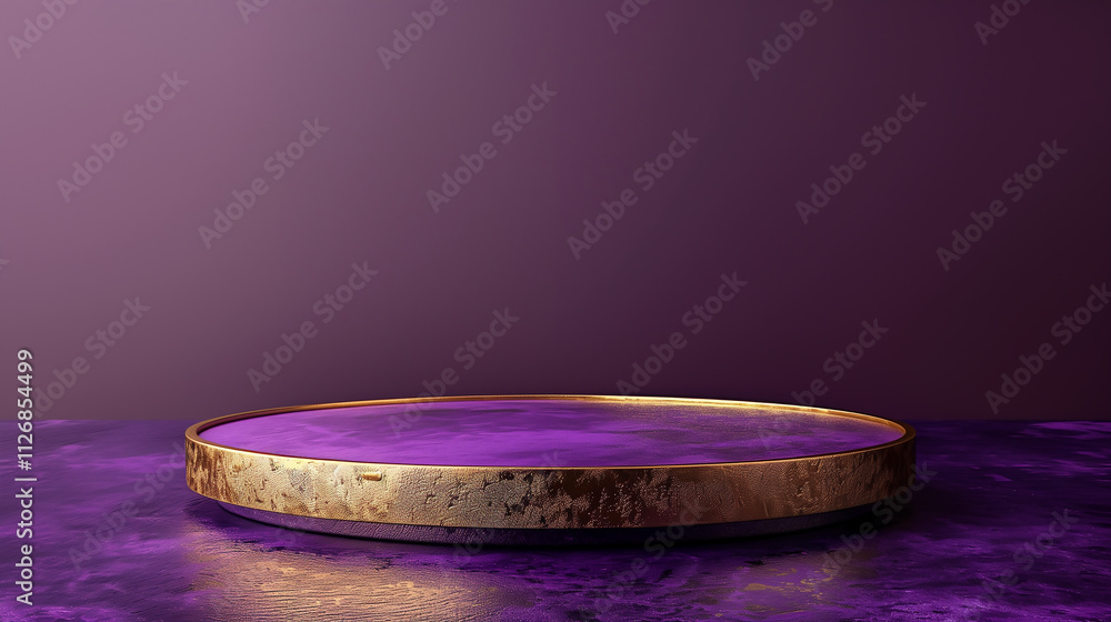 Elegant Purple and Golden Podium on Gradient Background
Elegant Purple and Golden Podium on Gradient Background