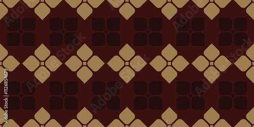 Seamless vector patterns, abstract floral background, brown background, Modern stylish design, geometric shape