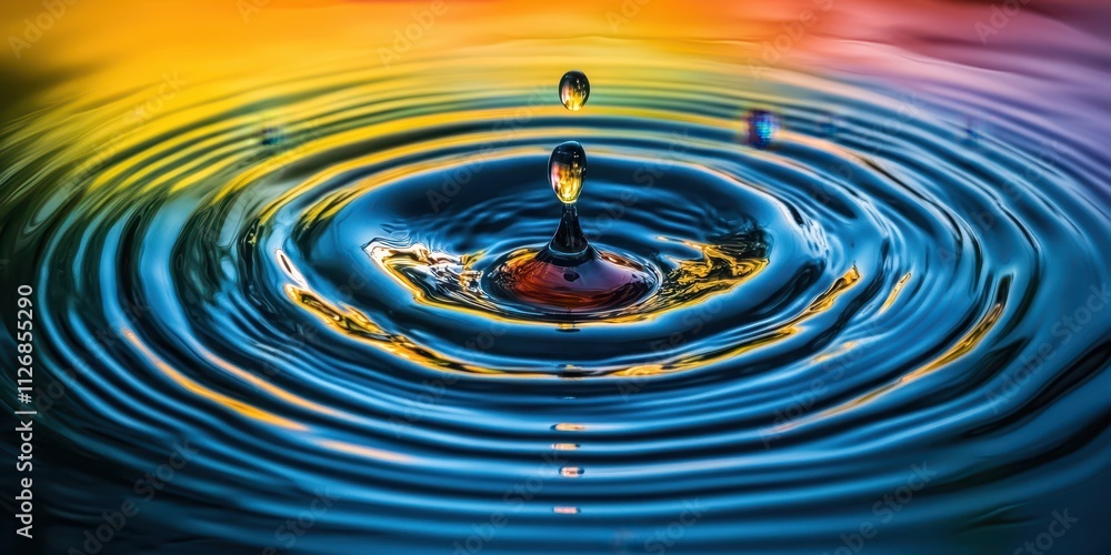 Abstract oil droplets on water reflecting rainbow colors, captured in extreme close-up with vivid detail. Abstract oil droplets on water reflecting rainbow colors, captured in extreme close-up with vivid detail.