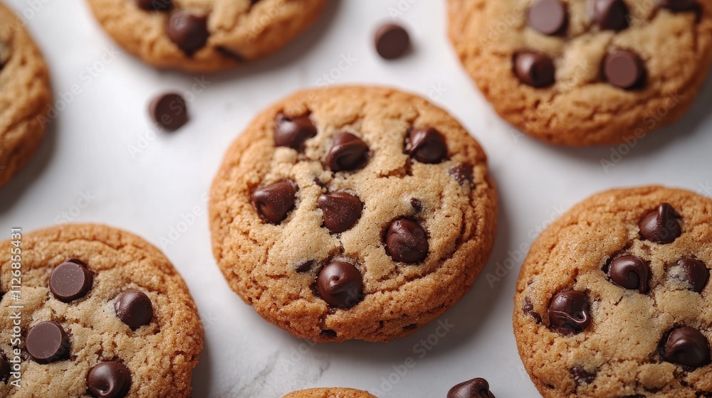 a chocolate chip cookie with a white background a chocolate chip cookie with a white background
