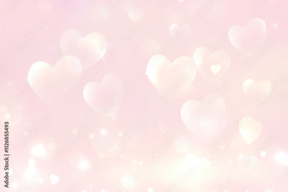 PNG Pink pastel background with hearts and bokeh lights pink sparkling romantic. PNG Pink pastel background with hearts and bokeh lights pink sparkling romantic.