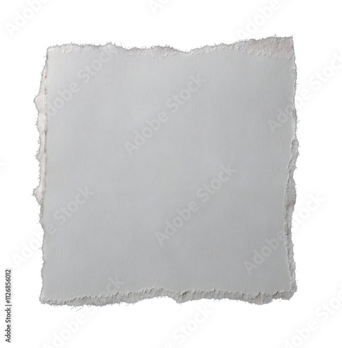 square white paper ripped message torn	