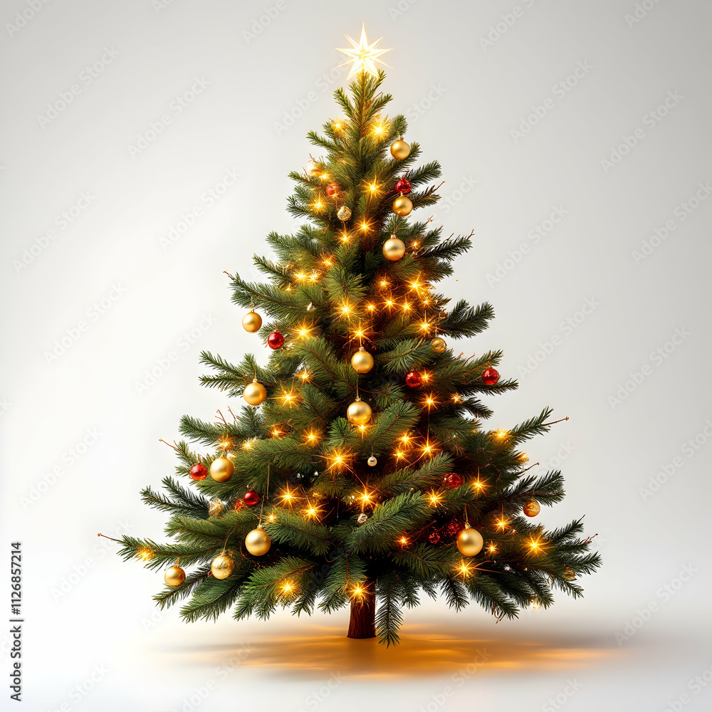 Luxury Christmas Tree White Background Luxury Christmas Tree White Background