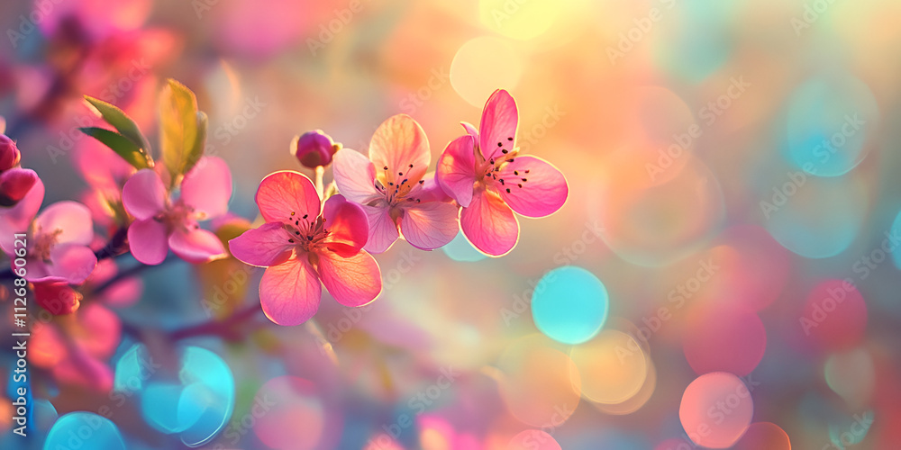 Close-Up of Pink Blossoms with Sun Flare
Close-Up of Pink Blossoms with Sun Flare