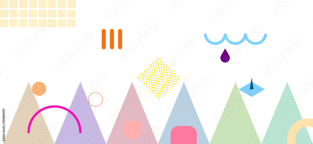 Abstract Geometric Shapes Vector Artwork Abstract Geometric Shapes Vector Artwork