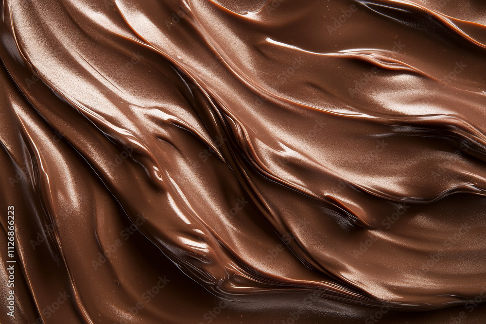 A rich mocha mousse background, showing rippled textures and deep chocolate-brown shades. A rich mocha mousse background, showing rippled textures and deep chocolate-brown shades.
