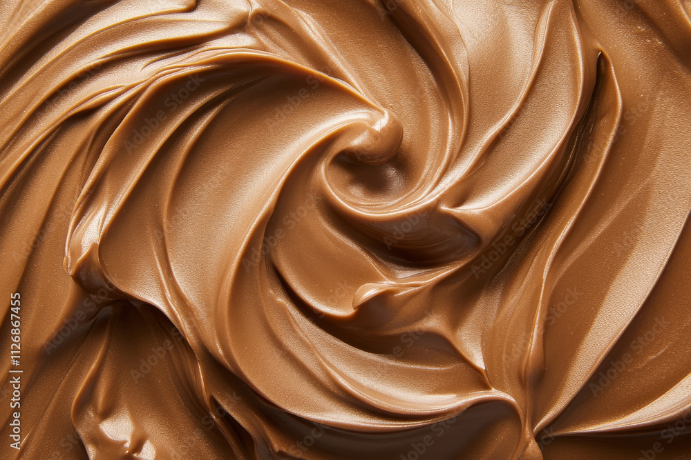 A velvety mocha mousse background featuring smooth, swirling patterns of chocolate brown and caramel tones. A velvety mocha mousse background featuring smooth, swirling patterns of chocolate brown and caramel tones.