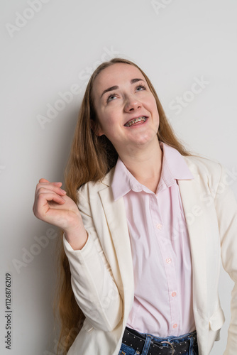 Wallpaper Mural Young woman after dental medical care Torontodigital.ca