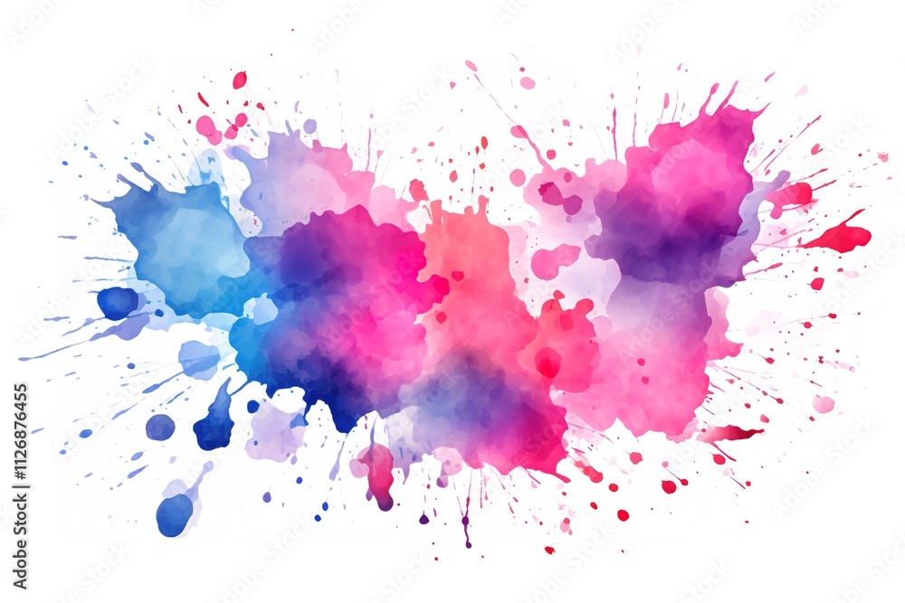 Fototapeta premium Abstract watercolor splash. Watercolor drop. 