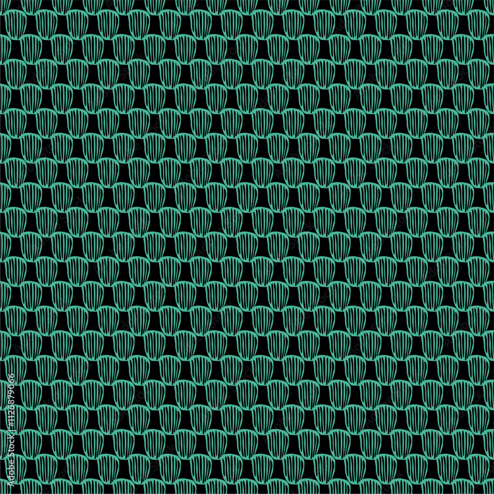 Fototapeta premium Crocheted background vector illustation handmade art decor design print pattern wallpaper