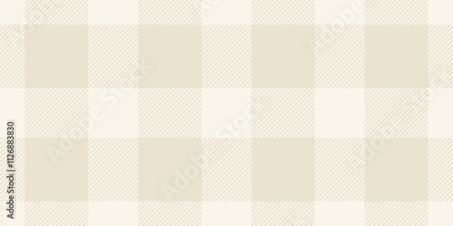 Age seamless textile check, pure plaid vector pattern. London texture background tartan fabric in old lace and light colors.