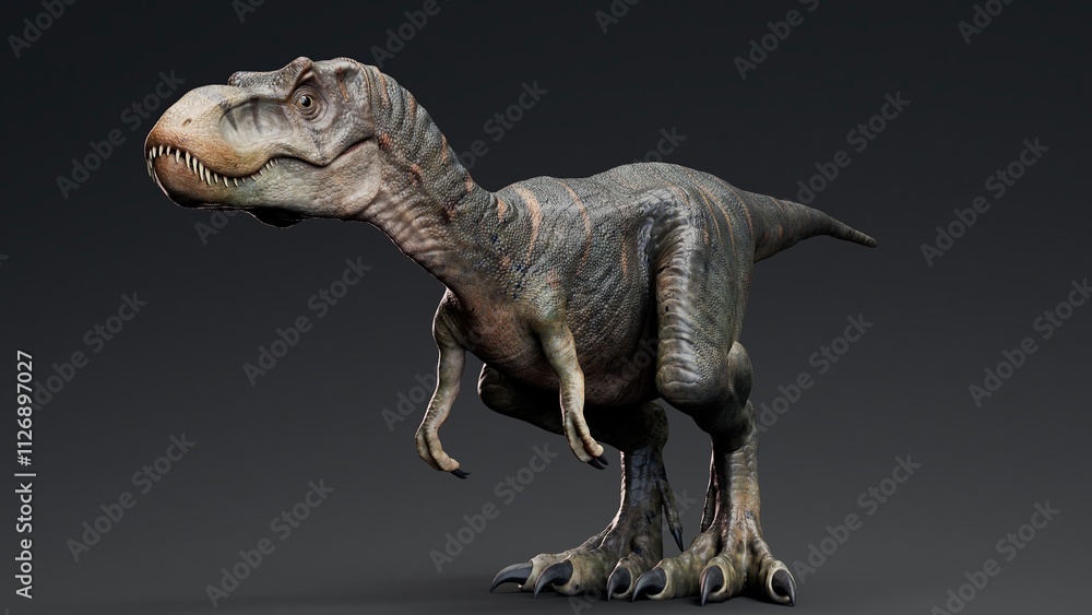Baby Trex of background. 3d model rendering Baby Trex of background. 3d model rendering