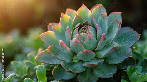 a purple artichoke with green leaves