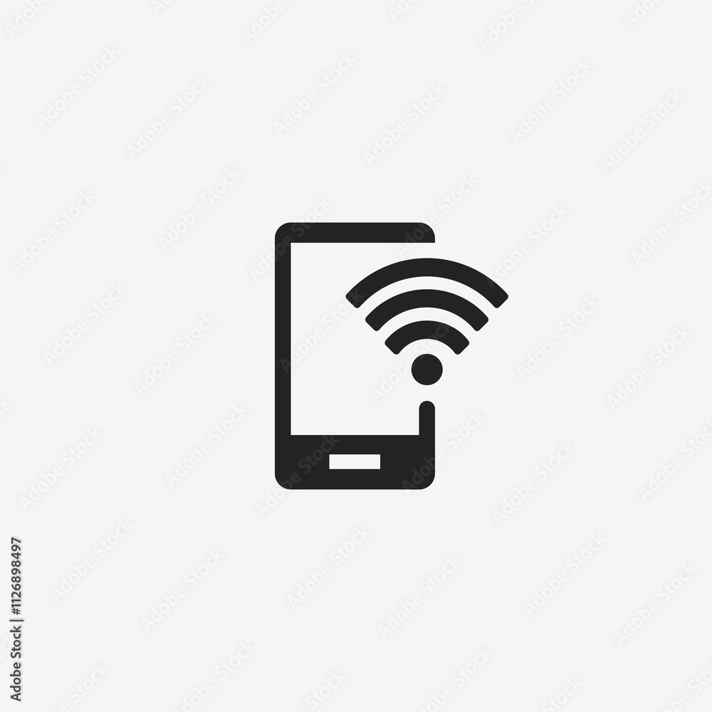 Smartphone with Wi-Fi Icon
Smartphone with Wi-Fi Icon
