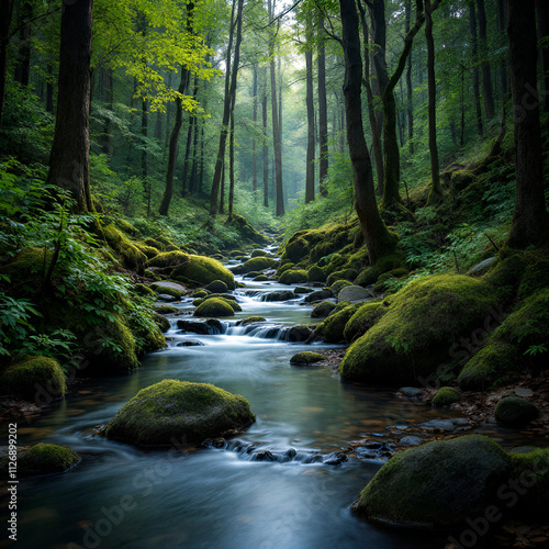 stream in the forest