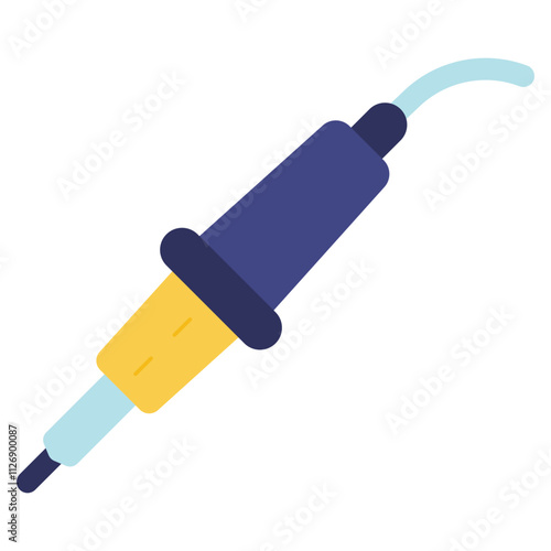 soldering iron tool flat icon