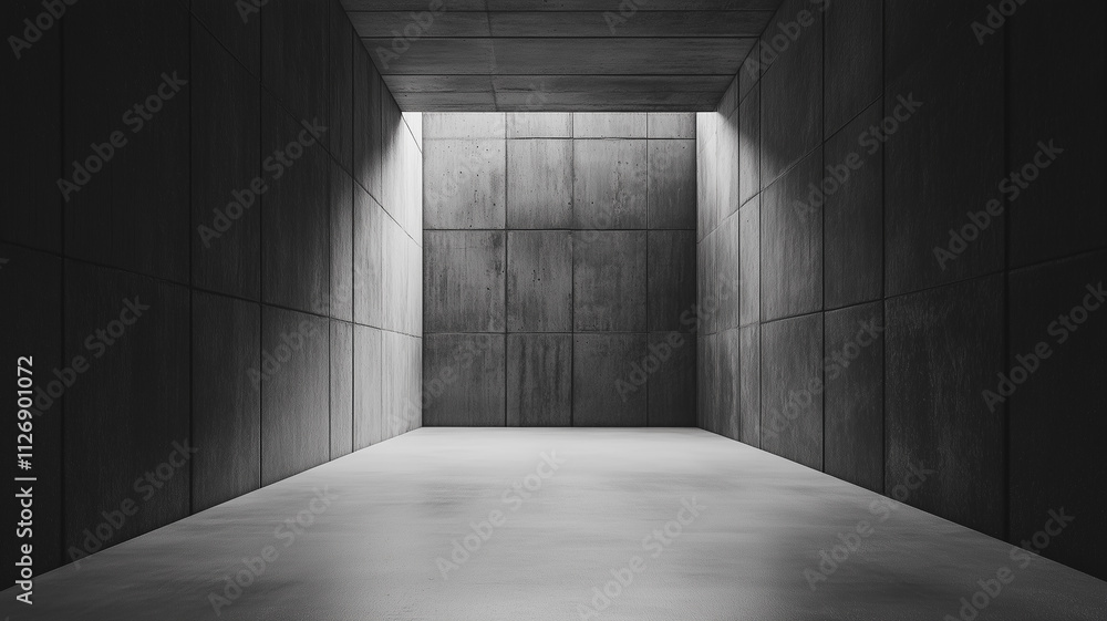 Abstract Concrete Hallway Background with Shadows Abstract Concrete Hallway Background with Shadows