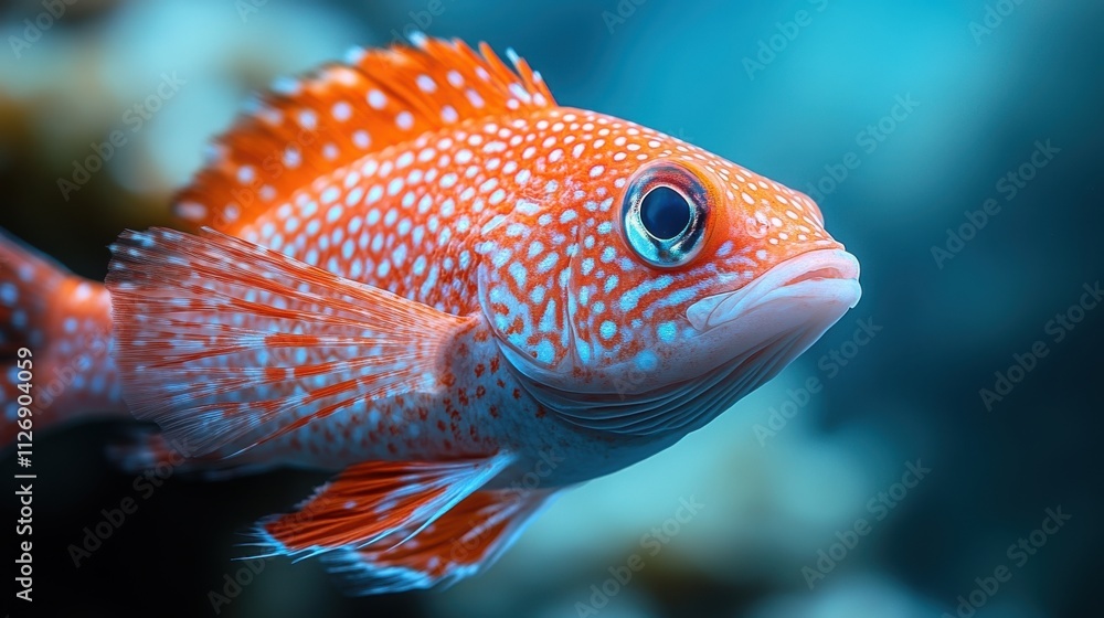 a red fish with white spots a red fish with white spots