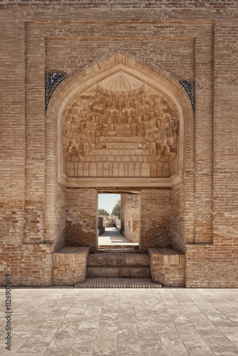mausoleum entrance in uzbekistan