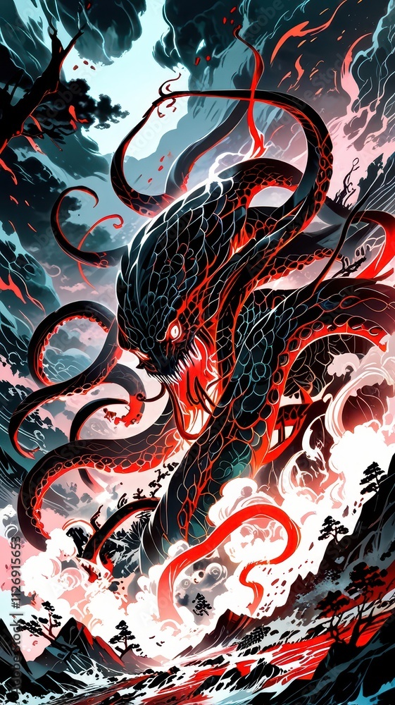 Kraken art illustration Kraken art illustration