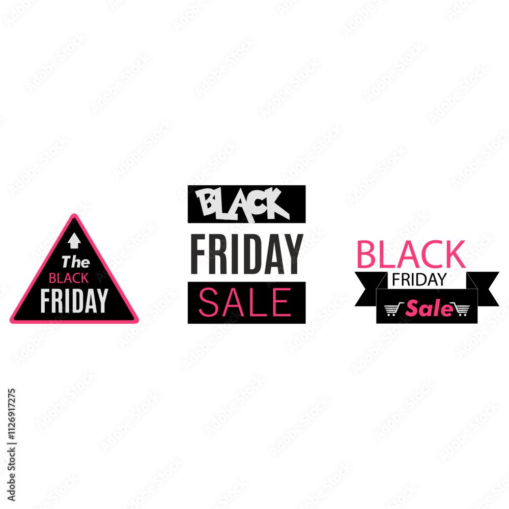 Obraz premium Print Black Friday sale text at ripped paper white background, black Friday sale discount with Percentage Discount.