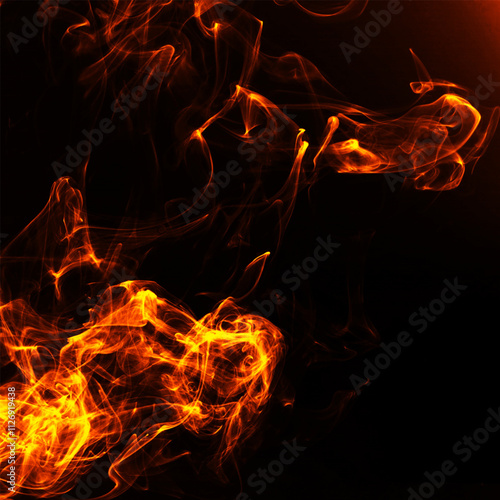 Print Real Fire Flames Background texture Overlay