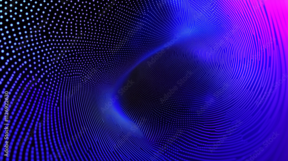 3D Abstract Flowing Digital technology Landscape background or banner 3D Abstract Flowing Digital technology Landscape background or banner