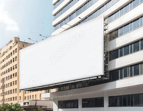 blank billboard on the street