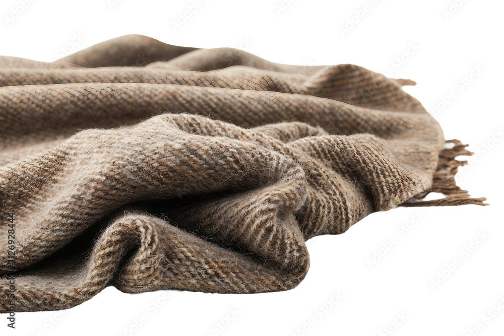 Fototapeta premium Premium wool fabric available in a variety of colors and patterns isolated on transparent background